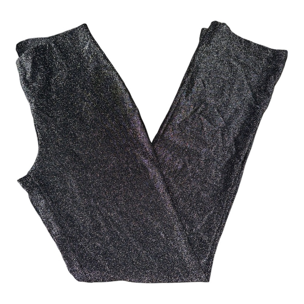 Women’s A. Byer California Gray Metallic Shiny Pants - M